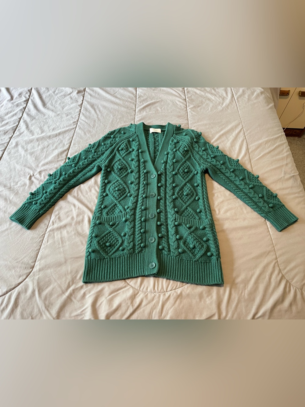 Wilfred Emerald Green Alps Knit Cardigan - Picture 3 of 10